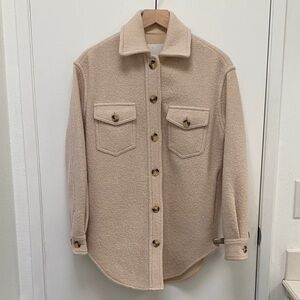 Aritzia Wilfred Ivory Cream Oversized Utility Jacket/Shacket